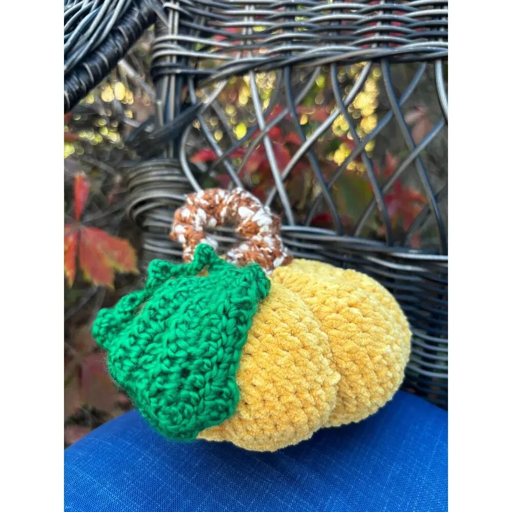 Set of 3 Handmade Pumpkin Plushie Throw Pillows, Cottagecore, Cozy Fall Accents